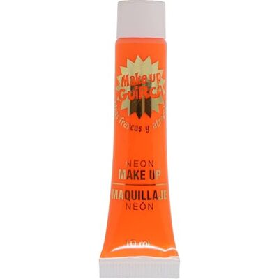FIESTAS GUIRCA Neon Creme Make-up (10ml) Neonorange Gesichtsfarbe für Halloween Kostüme, Festivals und Themenpartys Ideal für alle Nutzer Orange FIESTAS GUIRCA Neon Creme Make-up (10ml) Neonorange Gesichtsfarbe für Halloween Kostüme, Festivals und Themenpartys Ideal für alle Nutzer Orange