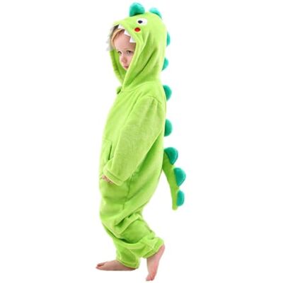 LOLANTA Kinder Dinosaurier Kostüm, Kinder Tier Flanell Strampler Overall LOLANTA Kinder Dinosaurier Kostüm, Kinder Tier Flanell Strampler Overall