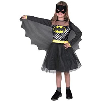 Ciao Batgirl Fashion costume disguise girl official DC Comics (Size 10-12 years) with tulle skirt, Black, Yellow Ciao Batgirl Fashion costume disguise girl official DC Comics (Size 10-12 years) with tulle skirt, Black, Yellow