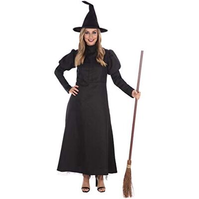 Bristol Novelty AF131S Kostümset Klassische Hexe, für Damen, schwarz, Größe S Halloween Bristol Novelty AF131S Kostümset Klassische Hexe, für Damen, schwarz, Größe S Halloween