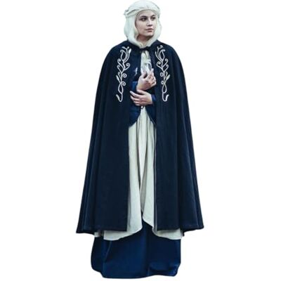 Leonardo Carbone ® Unisex Mittelalter Umhang Lyra Mittelalter Kleidung Damen & Herren, Cape Männer, Hobbit Kostüm, LARP-Kleidung, Wikinger, Cosplay, Halloween, Karneval 100% Baumwolle Leonardo Carbone ® Unisex Mittelalter Umhang Lyra Mittelalter Kleidung Damen & Herren, Cape Männer, Hobbit Kostüm, LARP-Kleidung, Wikinger, Cosplay, Halloween, Karneval 100% Baumwolle