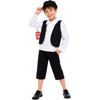 Fun Shack Mittelalter Kostüm Kinder Bauer, Bauer Kostüm Kinder, Jungen, Karneval un Fasching Erhältlich in 3 Größen Fun Shack Mittelalter Kostüm Kinder Bauer, Bauer Kostüm Kinder, Jungen, Karneval un Fasching Erhältlich in 3 Größen