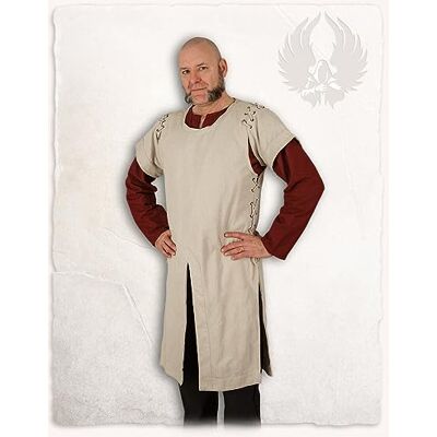 MYTHOLON Hermann Wappenrock Kampfrock Canvas, Natur, 3XL, Mittelalter, LARP, Cosplay, Wikinger MYTHOLON Hermann Wappenrock Kampfrock Canvas, Natur, 3XL, Mittelalter, LARP, Cosplay, Wikinger