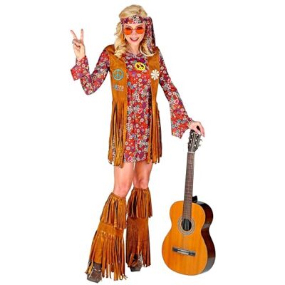 W WIDMANN MILANO Party Fashion Kostüm Hippie, Kleid, Flower Power, Blumenmädchen, Faschingskostüme W WIDMANN MILANO Party Fashion Kostüm Hippie, Kleid, Flower Power, Blumenmädchen, Faschingskostüme