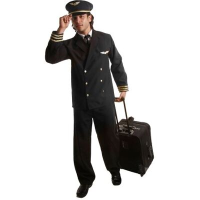 Dress Up America Modisches Pilotenkostüm-Set für Erwachsene Piloten-Verkleidungsset für Rollenspiele und Spaß Dress Up America Modisches Pilotenkostüm-Set für Erwachsene Piloten-Verkleidungsset für Rollenspiele und Spaß