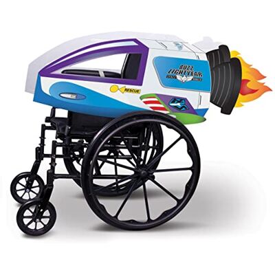 Disguise Verkleidungs-Rollstuhlbezug „Buzz Lightyear Raumschiff“ aus Toy Story, offiziell lizenziert, inspiriert von Pixar Toy Story, einfach anzubringen, ideal für Halloween oder Karneval Disguise Verkleidungs-Rollstuhlbezug „Buzz Lightyear Raumschiff“ aus Toy Story, offiziell lizenziert, inspiriert von Pixar Toy Story, einfach anzubringen, ideal für Halloween oder Karneval