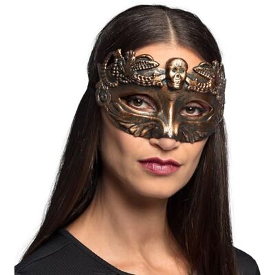 Boland 72327 Augenmaske Schädelmeister, Totenkopfmaske, Maske für Kostüme, Karneval, Mottoparty und Halloween Boland 72327 Augenmaske Schädelmeister, Totenkopfmaske, Maske für Kostüme, Karneval, Mottoparty und Halloween
