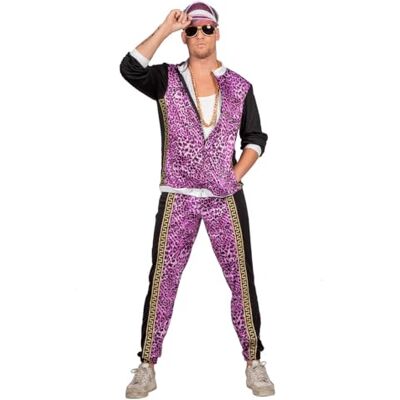 Wilbers Lila Leo Trainingsanzug - 80er Stil für Männer Wilbers Lila Leo Trainingsanzug - 80er Stil für Männer