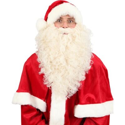 Unbekannt Weihnachten Nikolaus Perücke + Bart Luxus weiß Unbekannt Weihnachten Nikolaus Perücke + Bart Luxus weiß