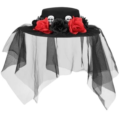 Boland 97089 Hut Llorona mit Schleier für Kostüme, Halloween und Karneval, Dia de los Muertos, Todestag Mexiko Boland 97089 Hut Llorona mit Schleier für Kostüme, Halloween und Karneval, Dia de los Muertos, Todestag Mexiko