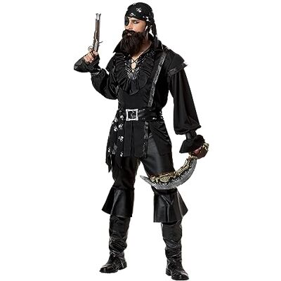 California Costumes Herren Plundering Pirate Erwachsene, schwarz, Medium California Costumes Herren Plundering Pirate Erwachsene, schwarz, Medium