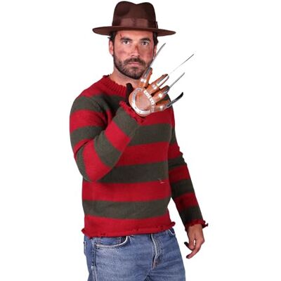 PARTY DISCOUNT NEU Herren-Kostüm Scheren-Killer, rot-grün gestreifter Pulli, Gr. S-M PARTY DISCOUNT NEU Herren-Kostüm Scheren-Killer, rot-grün gestreifter Pulli, Gr. S-M
