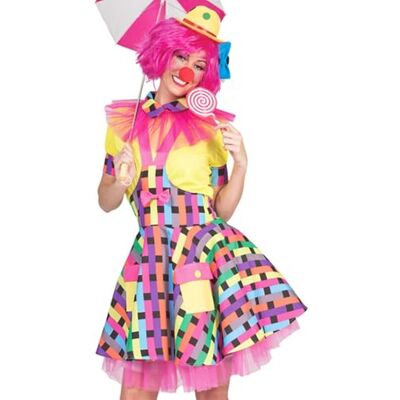 Funny Fashion Clown Kostüm Flicka für Damen Zirkus Kurzes Kleid Fasching Mottoparty Karneval Showgirl Parade Circus Kunterbunt Parade Karnevalsumzug Faschingsparty Clownette Funny Fashion Clown Kostüm Flicka für Damen Zirkus Kurzes Kleid Fasching Mottoparty Karneval Showgirl Parade Circus Kunterbunt Parade Karnevalsumzug Faschingsparty Clownette