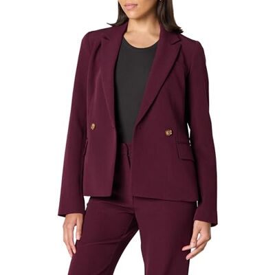 The Drop Damen Jones Classic Slim Blazer Raisin L The Drop Damen Jones Classic Slim Blazer Raisin L