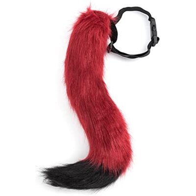 DRESHOW Fuchspelzschwanz Cosplay Kostüm Party Super riesiger flauschiger Schwanz für Damen DRESHOW Fuchspelzschwanz Cosplay Kostüm Party Super riesiger flauschiger Schwanz für Damen