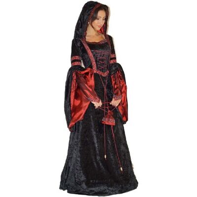 MAYLYNN Vampir Kostüm Gothic Hexe Mittelalter Halloweenkostüm, Doppelgrößen:Gr. M/L ca. 40 42 MAYLYNN Vampir Kostüm Gothic Hexe Mittelalter Halloweenkostüm, Doppelgrößen:Gr. M/L ca. 40 42