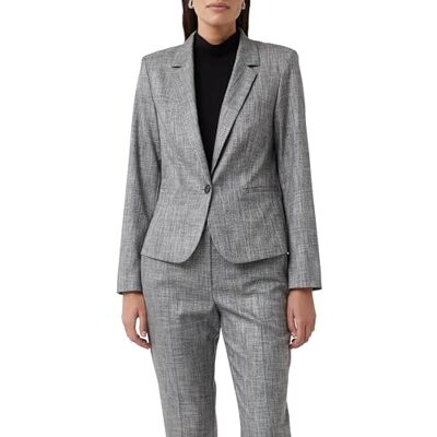 Comma Taillierter Blazer in Salt und Pepper Optik Comma Taillierter Blazer in Salt und Pepper Optik