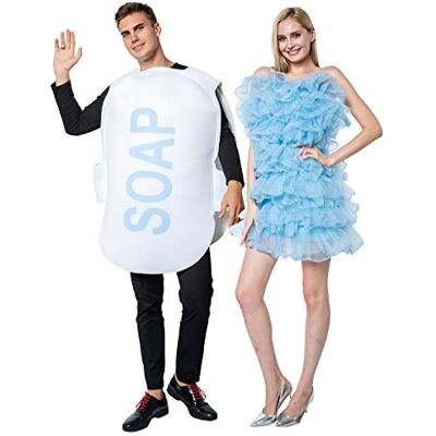 EraSpooky Unisex Luffaschwamm Seife Kostüm Faschingskostüme Halloween Party Karneval Fastnacht Tierkostüm für Erwachsene Herren Damen EraSpooky Unisex Luffaschwamm Seife Kostüm Faschingskostüme Halloween Party Karneval Fastnacht Tierkostüm für Erwachsene Herren Damen