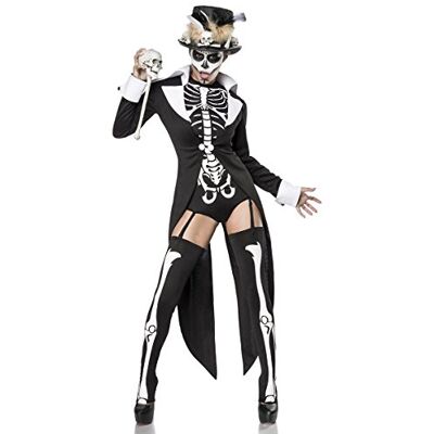 Mask Paradise Halloween Damen Kostüm Voodoo Priesterin aus PES in der Farbe Schwarz-Weiß, Gr. 2XL, 80079-010-028 Mask Paradise Halloween Damen Kostüm Voodoo Priesterin aus PES in der Farbe Schwarz-Weiß, Gr. 2XL, 80079-010-028