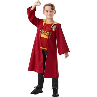 Rubie's Rubies Offizielles Harry Potter Quidditch-Kostüm für Kinder – Kapuzenumhang mit Fake-Pullover für Zauberspiele, 11-12 Jahre Rubie's Rubies Offizielles Harry Potter Quidditch-Kostüm für Kinder – Kapuzenumhang mit Fake-Pullover für Zauberspiele, 11-12 Jahre