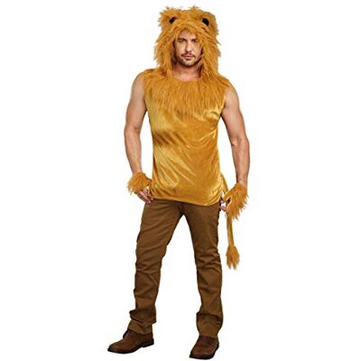 Dreamgirl Damen King of The Jungle Lion Costume Shirt Erwachsenenkostüm, Braun, XXL (2er Pack) Dreamgirl Damen King of The Jungle Lion Costume Shirt Erwachsenenkostüm, Braun, XXL (2er Pack)