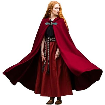 Leonardo Carbone ® Unisex Mittelalter Wollumhang mit Wolfsschließe Tjark Mittelalter Kleidung Damen & Herren, Cape Männer, Hobbit Kostüm, LARP, Wikinger, Cosplay Herren, Halloween, Karneval Leonardo Carbone ® Unisex Mittelalter Wollumhang mit Wolfsschließe Tjark Mittelalter Kleidung Damen & Herren, Cape Männer, Hobbit Kostüm, LARP, Wikinger, Cosplay Herren, Halloween, Karneval