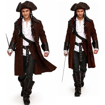 MAYLYNN 12104 Piratenkostüm Kostüm Pirat Jack mit Hut und Zubehör Faschingskostüm Herren MAYLYNN 12104 Piratenkostüm Kostüm Pirat Jack mit Hut und Zubehör Faschingskostüm Herren