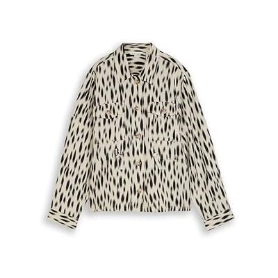 TOM TAILOR Damen 1049779 Blazer, 39758-Sand Stone Beige Abstract Dot, 38 TOM TAILOR Damen 1049779 Blazer, 39758-Sand Stone Beige Abstract Dot, 38