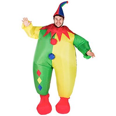 Bodysocks ® Aufblasbares Clown Kostüm für Erwachsene Bodysocks ® Aufblasbares Clown Kostüm für Erwachsene