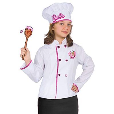 Ciao Barbie Chef (jacket and hat) costume disguise official girl (One size 5-9 years) Ciao Barbie Chef (jacket and hat) costume disguise official girl (One size 5-9 years)
