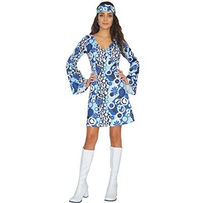 MAYLYNN Hippie Kleid Kostüm Damen Zoe 60er 70er Jahre, Größe XL MAYLYNN Hippie Kleid Kostüm Damen Zoe 60er 70er Jahre, Größe XL