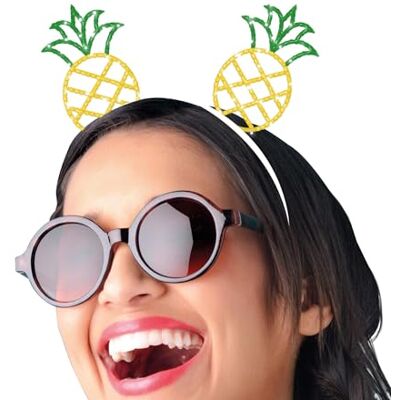 FIESTAS GUIRCA Metall-Haarreif mit Ananas-Motiv in Gelb und Grün (Einheitsgröße) Kostümzubehör für Sommerpartys, Hawaii-Feiern und Abschlussfeiern Unisex für Erwachsene Gelb und Grün FIESTAS GUIRCA Metall-Haarreif mit Ananas-Motiv in Gelb und Grün (Einheitsgröße) Kostümzubehör für Sommerpartys, Hawaii-Feiern und Abschlussfeiern Unisex für Erwachsene Gelb und Grün