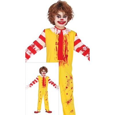 Fiestas Guirca - Clownkostüm Hamburger Kinder 7-9 Jahre Fiestas Guirca - Clownkostüm Hamburger Kinder 7-9 Jahre