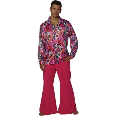 MAYLYNN 13156-L Hippie Kostüm Candyman, 60-/70-er Jahre Herren Hemd und Schlaghose, Größe L MAYLYNN 13156-L Hippie Kostüm Candyman, 60-/70-er Jahre Herren Hemd und Schlaghose, Größe L