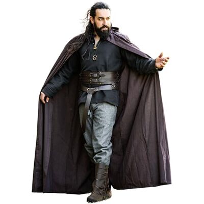 Leonardo Carbone ® Unisex Mittelalter Umhang Gunnar Mittelalter Kleidung Damen & Herren, Cape Männer, Hobbit Kostüm, LARP, Wikinger, Cosplay, Halloween, Karneval 100% Baumwolle Leonardo Carbone ® Unisex Mittelalter Umhang Gunnar Mittelalter Kleidung Damen & Herren, Cape Männer, Hobbit Kostüm, LARP, Wikinger, Cosplay, Halloween, Karneval 100% Baumwolle