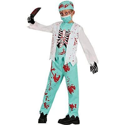 Fiestas Guirca - Zombie-Skelett Krankenschwester Kinderkostüm - Halloween Fiestas Guirca - Zombie-Skelett Krankenschwester Kinderkostüm - Halloween