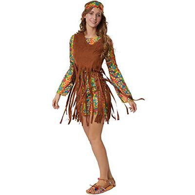 TecTake - Rebellische Hippie Squaw - bunt - Trompetenärmel - Kostüm TecTake - Rebellische Hippie Squaw - bunt - Trompetenärmel - Kostüm