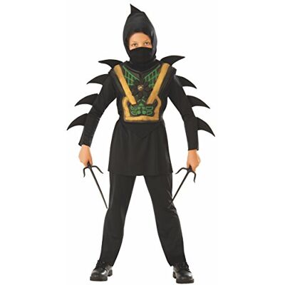Rubie's Rubies Tödliches Ninja-Kostüm für Kinder, 3-4 Jahre 641144-S Rubie's Rubies Tödliches Ninja-Kostüm für Kinder, 3-4 Jahre 641144-S