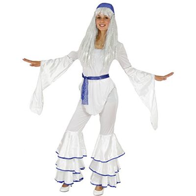 Foxxeo 40070 70er Jahre Disco Kostüm für Damen Karneval Fasching Motto Party weiß Gr. S XXL Foxxeo 40070 70er Jahre Disco Kostüm für Damen Karneval Fasching Motto Party weiß Gr. S XXL