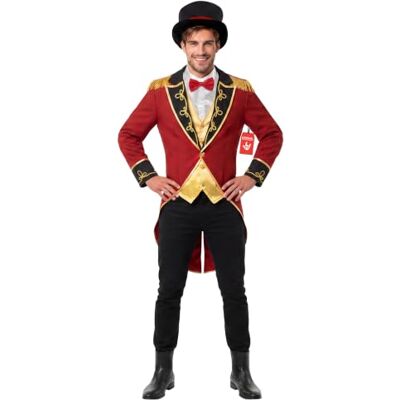 Fun Shack Zirkusdirektor Kostüm Herren, Dompteur Outfit, Zirkus Halloween Kostüm Herren Fun Shack Zirkusdirektor Kostüm Herren, Dompteur Outfit, Zirkus Halloween Kostüm Herren