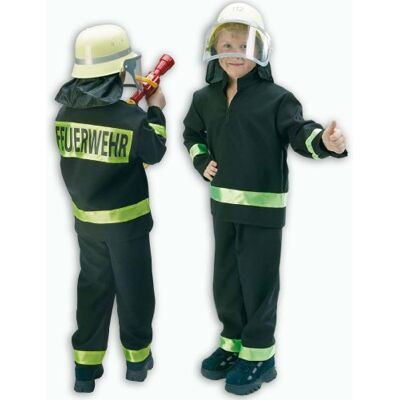 FRIES Fasching Karneval Feuerwehr Einsatz Uniform 2 teilig Gr. 140 FRIES Fasching Karneval Feuerwehr Einsatz Uniform 2 teilig Gr. 140