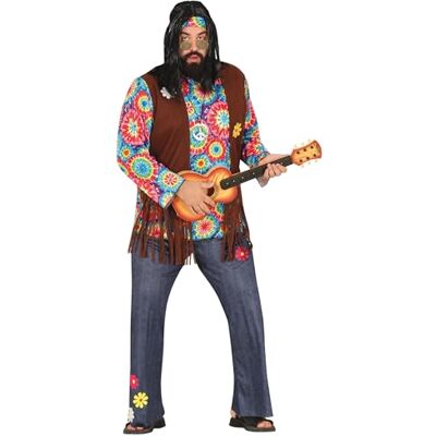 Guirca Herren Kostüm - Hippie Stil - Größe XXL Guirca Herren Kostüm - Hippie Stil - Größe XXL