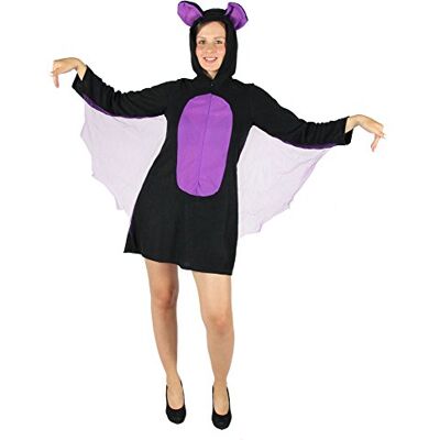 Foxxeo 40345 Fledermaus Kostüm für Damen Fledermauskostüm Halloween Tier Damenkostüm Gr. S-XXL Foxxeo 40345 Fledermaus Kostüm für Damen Fledermauskostüm Halloween Tier Damenkostüm Gr. S-XXL