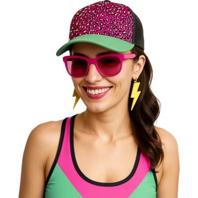 FIESTAS GUIRCA Leopardenmütze Mehrfarbig (Einheitsgröße) Kostümzubehör für 80er-Jahre-Partys und Retro-Feiern Ideal für Karneval und Halloween Unisex Mehrfarbig FIESTAS GUIRCA Leopardenmütze Mehrfarbig (Einheitsgröße) Kostümzubehör für 80er-Jahre-Partys und Retro-Feiern Ideal für Karneval und Halloween Unisex Mehrfarbig