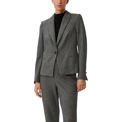 Comma Damen 2138430 Blazer, 99R7 schwarz, 42 Comma Damen 2138430 Blazer, 99R7 schwarz, 42
