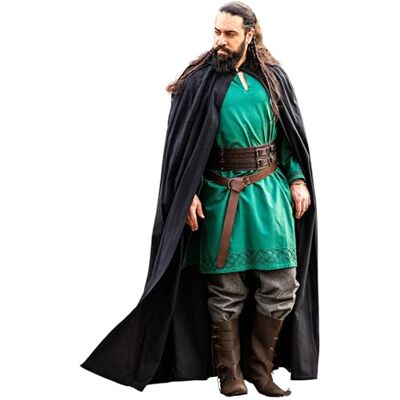 Leonardo Carbone ® Unisex Mittelalter Umhang Gunnar Mittelalter Kleidung Damen & Herren, Cape Männer, Hobbit Kostüm, LARP, Wikinger, Cosplay, Halloween, Karneval 100% Baumwolle Leonardo Carbone ® Unisex Mittelalter Umhang Gunnar Mittelalter Kleidung Damen & Herren, Cape Männer, Hobbit Kostüm, LARP, Wikinger, Cosplay, Halloween, Karneval 100% Baumwolle