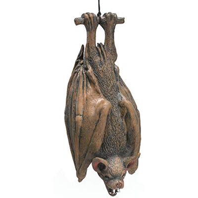 Bristol Novelty HI124 Hängende Fledermaus, Requisite, braun, 1 Stück, 35 cm, Einheitsgröße Halloween Bristol Novelty HI124 Hängende Fledermaus, Requisite, braun, 1 Stück, 35 cm, Einheitsgröße Halloween