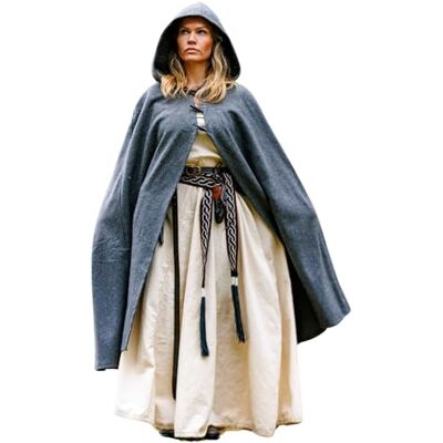 Leonardo Carbone ® Mittelalter Umhang Marie Mit Langen Knöpfen Mittelalter Kleidung, Cape Damen, Hobbit Kostüm, LARP-Kleidung, Wikinger, Cosplay, Halloween, Karneval Leonardo Carbone ® Mittelalter Umhang Marie Mit Langen Knöpfen Mittelalter Kleidung, Cape Damen, Hobbit Kostüm, LARP-Kleidung, Wikinger, Cosplay, Halloween, Karneval