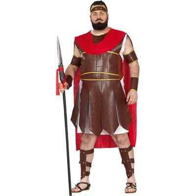 FIESTAS GUIRCA Guerrero Romano Kostüm für Erwachsene (54-56/XL) Tunika, Umhang, Armbänder, Bänder und Schienbeinschoner Römer und Griechen Kostüme für Halloween, Karneval und Kostümpartys FIESTAS GUIRCA Guerrero Romano Kostüm für Erwachsene (54-56/XL) Tunika, Umhang, Armbänder, Bänder und Schienbeinschoner Römer und Griechen Kostüme für Halloween, Karneval und Kostümpartys