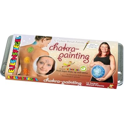 Eulenspiegel Profi-Aqua Schminkpalette Chakra Painting, 12 Farben Eulenspiegel Profi-Aqua Schminkpalette Chakra Painting, 12 Farben